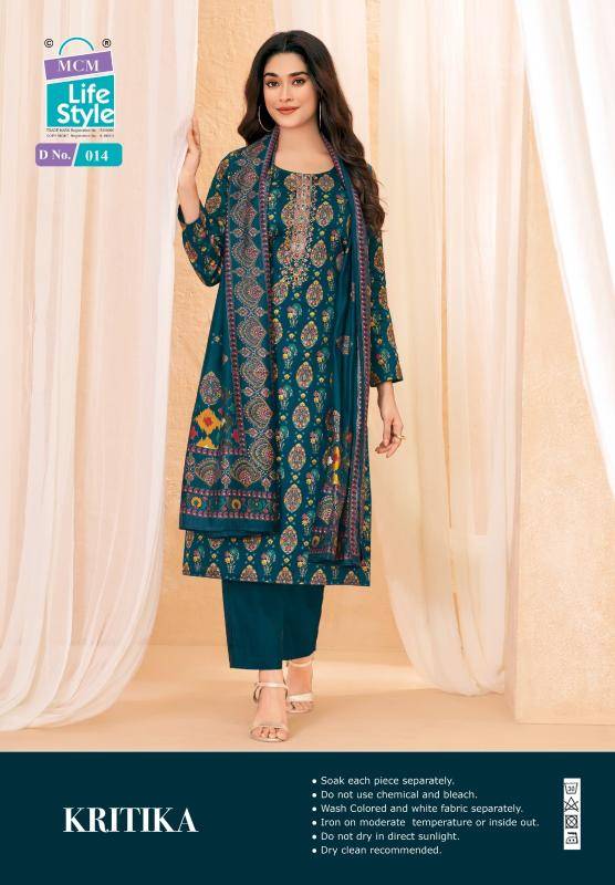 Mcm kartika jam satin work vol-1 Wholesale dress material market in Chennai